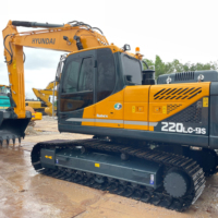 Prix bas bon marché Original utilisé 220-9s Hyundai Wheel Excavator 220-9S 210-9S 210W-9S 305LC-9T Heavy Equipment Excavator Machine