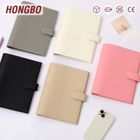 Etsy Ins FB TK Hot New 35MM 6 Ring-Size A5 Pebble Grain Leather Budget Binder Wallet Fly Leaf Dashboard Insert para cuadernos