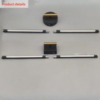 Lampe LED magnétique murale pour miroir de vanité, à brancher et à utiliser, avec lumière d'ambiance, contrôle tactile/télécommande, pour chambre à coucher, chevet, longue bande lumineuse