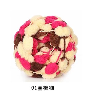 Fait à la main bricolage Crochet canapé coussin <span class=keywords><strong>tapis</strong></span> 100% Polyester fil rond boucle <span class=keywords><strong>grosse</strong></span> boule boule <span class=keywords><strong>laine</strong></span> grossière tissé matériel sac - Product Image 6