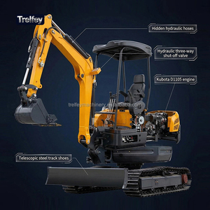 Mini-excavatrice <span class=keywords><strong>de</strong></span> 2,5 tonnes, mini-excavatrice sur chenilles avec tuyau hydraulique dissimulé pour une protection accrue, CE EPA EURO5 - Product Image 5