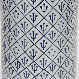 Porta pergamena grigio fantasia in ceramica S066 porta ombrelli da 24.4 pollici supporto <span class=keywords><strong>blu</strong></span> in ceramica - Product Image 5