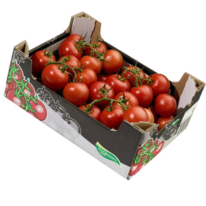 Boîtes pliables en carton ondulé recyclable pour fruits et légumes frais, tomates, avec impression offset pour le transport - Product Image 5