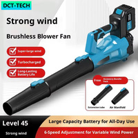Souffleur de feuilles et de neige sans fil industriel haute puissance à moteur brushless, machine de nettoyage et de soufflage double usage, 120 mph