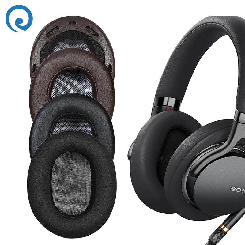 High quality ear cups cover MDR-1R headphones Protein Leather foam Replacement ear pads cushions
