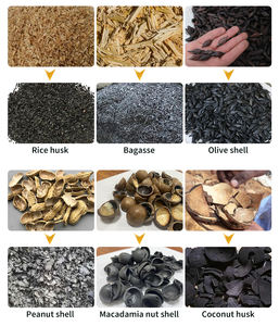 Línea de Producción de Máquinas para Fabricar Carbón Vegetal de Biomasa sin Humo, Horno de Carbonización con Motor, Capacidad de 300-3000 kg, Precio de Fábrica - Product Image 2