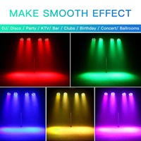 Équipement d'éclairage de scène LED RGBW à activation sonore de haute qualité pour discothèques, bars, clubs, spectacles nocturnes, concerts, éclairage matriciel d'église DMX