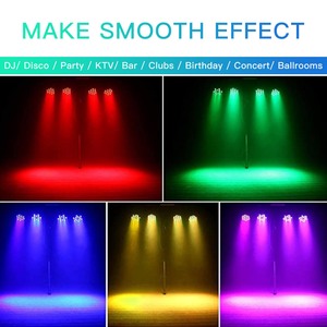 Équipement d'éclairage de scène LED RGBW à activation sonore de haute qualité pour discothèques, bars, clubs, spectacles nocturnes, concerts, éclairage matriciel LED pour églises - Product Image 2
