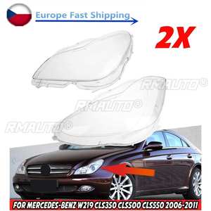ฝาครอบเลนส์ไฟหน้ารถยนต์คู่ สำหรับ Mercedes Benz W219 CLS350 CLS500 CLS550 ปี 2006-2011 รุ่น A219820296 - Product Image 1