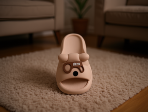 Ciabatte Mirzak color carne in PVC con punta aperta, design a cartone animato, suola morbida in EVA, per tutte le stagioni, da indossare in casa - Product Image 2