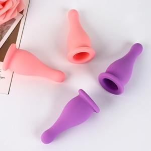 Jars de massage à ventouses en silicone anti-<span class=keywords><strong>cellulite</strong></span>, ventouses de massage faciales, ventouses de levage du visage et du cou, raclage de la peau, gua sha anti-rides - Product Image 1