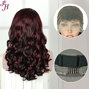 FH Wholesale Brazilian Human Hair <b>Wigs</b> Vendor 1b-99j# Straight Glueless 4x4 <b>Lace</b> Front Raw Vietnamese <b>Wigs</b> - Product Image 4