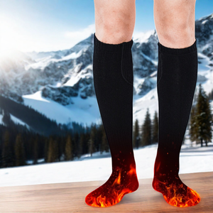 En stock Chaussettes chauffantes électriques pour hommes Chaussettes chauffantes thermiques à <span class=keywords><strong>batterie</strong></span> rechargeable pour l'hiver - Product Image 2