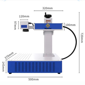 Xách tay 30 Wát sợi Laser đánh dấu máy hỗ trợ DXF/PLT/BMP định dạng CO2 loại laser giá trên bán - Product Image 5