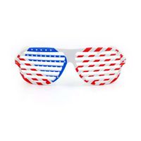 Échantillon gratuit Lunettes de soleil carrées UV400 bon marché Cadre de lunettes de soleil avec drapeau du monde Verre pour hommes et femmes