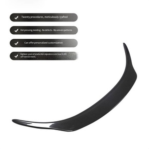 2019-2021 sợi carbon duy nhất phía sau khô Spoiler cố định gió Wing Glossy kết thúc Phụ kiện cho TOYOTA <span class=keywords><strong>SUPRA</strong></span> đuôi - Product Image 4