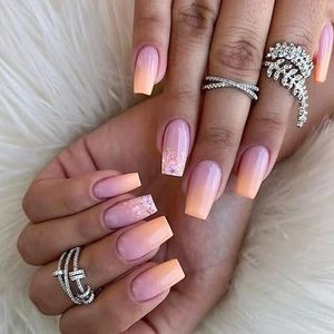 Juego <span class=keywords><strong>de</strong></span> <span class=keywords><strong>Uñas</strong></span> Postizas Cortas Tipo Almendra Misssix, Diseño Mediano, <span class=keywords><strong>Uñas</strong></span> Adhesivas con Pegamento, Lima <span class=keywords><strong>de</strong></span> <span class=keywords><strong>Uñas</strong></span>, Paquete <span class=keywords><strong>de</strong></span> Patrón Ataúd al por Mayor - Product Image 3