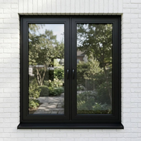 Système de fenêtre à battant moderne en aluminium, à rupture de pont thermique, à haute résistance, avec panneau inclinable et orientable, certifié Energy Star, directement de l'usine