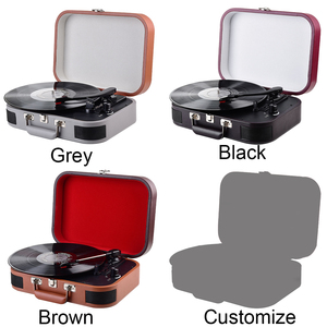 Caliente vinilo <span class=keywords><strong>buen</strong></span> <span class=keywords><strong>sonido</strong></span> gramófono registro altavoz soporte caja de música Vintage maleta Bluetooth <span class=keywords><strong>tocadiscos</strong></span> con altavoz incorporado - Product Image 2