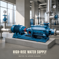 Pompe centrifuge multi-étages TSWA horizontale segmentée pneumatique OEM haute pression pour le transfert d'eau dans l'industrie chimique
