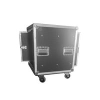 12u rack cas avec 2 push porte/12u rack amp cas/route prêt vol cas