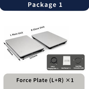 Plateforme de mesure de force pour saut vertical, Plateforme de force 1D, Évaluation de la réadaptation CMJ, Combo portable de mesure de force de pointe sur grande surface, Pack unique 1 - Product Image 1