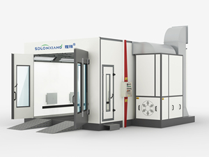 Four de cuisson de peinture de chauffage à double mode de carrosserie automatique professionnel éclairage LED intégré avec produit de cabines de pulvérisation de brûleur diesel - Product Image 3