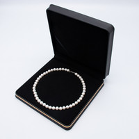 Boîtes à bijoux FADELI en cuir PU, doublure en cachemire perlé, logo personnalisé, couleur personnalisable, design personnalisable pour pendentif/boucles d'oreilles/collier