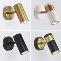 Lampe murale de chevet de style nordique, lecture, projecteur LED rotatif, moderne, simple, luxe léger, miroir de couloir avant