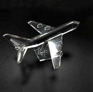 Arte e collezione rara mestiere di vetro al <span class=keywords><strong>quarzo</strong></span> regali fermacarte manufatti per l'arredamento del desktop cristallo modello di aereo - Product Image 2