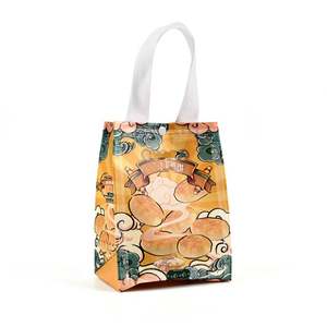 Bolsas Térmicas Reutilizables Ecológicas de Tela No Tejida con Asas, Bolsas de Compra Impermeables para Almacenamiento de Alimentos y Comestibles - Product Image 5