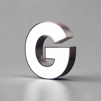 Letrero Personalizado para Tienda, Diseño de Letras con Iluminación LED Frontal, Letrero Luminoso para Negocios en Exteriores
