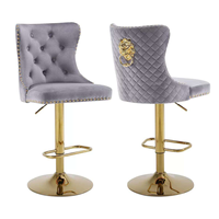 Tabouret de bar haut de gamme moderne et luxueux, mobilier durable de haute qualité pour salon, salle à manger, chambre, comptoir, style élégant
