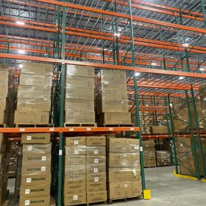 מדפי מחסן תעשייתיים בעלי תו תקן CE של Jracking, מערכת מדפי משטחים כבדים בצורת דמעה, מלאי בארה\\\"ב - Product Image 2