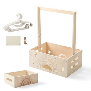 Keranjang penyimpanan anak-anak, keranjang penyimpanan anak-anak dengan pola matahari terbit, desain ringkas untuk mengatur dan dekorasi - Product Image 5