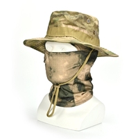 Ensemble de protection solaire tactique camouflage pour activités de plein air, pêche et sports, avec masque intégré et large bord, idéal pour les voyages décontractés, toutes saisons