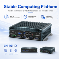 Mini PC Compacto Sin Ventilador con Doble LAN, 6 Puertos COM, USB, HD, VGA, MSATA, SATA SSD para Kiosco, Automatización, Gateway, Compatible con Windows y Linux