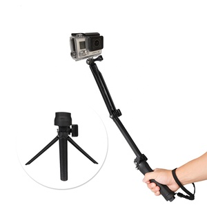 Palo de Selfie monópode de trípode de 3 vías para <span class=keywords><strong>Go</strong></span> <span class=keywords><strong>pro</strong></span> 7 6 <span class=keywords><strong>5</strong></span> SJ4000 accesorios de cámara de acción deportiva, barato de fábrica - Product Image 4