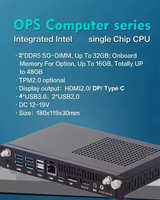 Ops Ultra5-125H 16G Memory Stick 128/256/512G Solid State Hard Drive 80pin Hardware for Industrial Use Win11 8 Ke Embedded PC