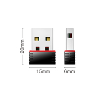 Realtek-mini dongle wifi usb para pc, 8188 Mbps, 150