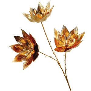 Fiore di <span class=keywords><strong>loto</strong></span> dorato artificiale in oro finto fiore di <span class=keywords><strong>loto</strong></span> per le nozze decorazione del nuovo anno cinese - Product Image 6