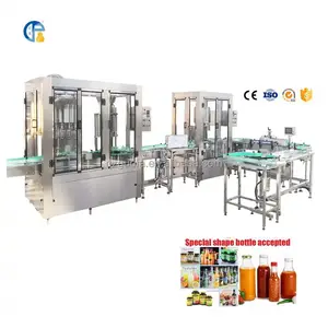 Automatic 3-in-1 Vodka Wine beverages alcohol Liquor Glass Bottle Filling Equipment Washing Filling and Capping Line