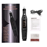 Offre Spéciale Stylo Ponceuse Électrique Portable pour Ongles, Mini Câble USB 20000 tr/min, Outil de Manucure Facile à Transporter, Kit de Limes et Forets Équipement