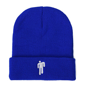 Autunno/inverno cappello di lana acrilico moda fluorescente Billie Eilish, ricamo, piccolo uomo lavorato a maglia cappello di lana personalizzazione - Product Image 4