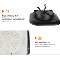 100W/150W/200W solaire pour projecteur LED lampes minières industrielles extérieures étanches éclairage anti-poussière pour une utilisation en usine