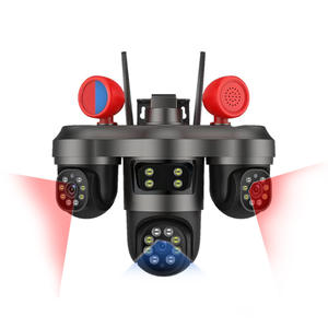 Солнечная камера X1 V380 с тремя объективами, автоматическим отслеживанием движения, поворотным механизмом PTZ, полноцветным ночным видением и двусторонней аудиосвязью. - Product Image 2