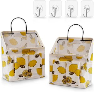 Organizador de Pared Colgante de Lona, Plástico, Metal y Acero para Ropa, Dormitorio, Armario, Artículos Diversos, Llaves, Limpieza y Vajilla - Product Image 2