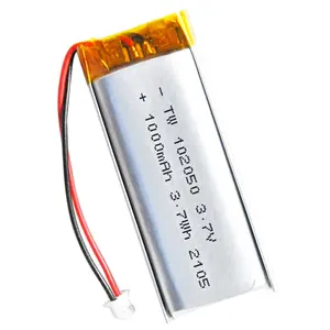 Kc Batterij Oplaadbare Li-Ion 3.7V 102050 1000Mah Batterij Polymer Lithuim Batterij