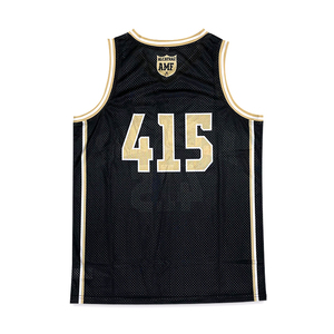 100% poliéster equipo cosido caliente prensa personalizada tamaño grande 3XL 4XL 5XL camiseta de baloncesto personalizada - Product Image 3