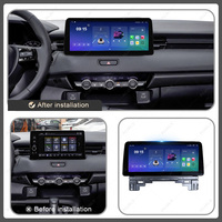 AIJALV Usine Directement Vente Entière 12.3 Pouces QLED Android Radio Cadre pour Honda HRV 2021-2023 8-core Voiture DVD Stéréo Lecteur GPS